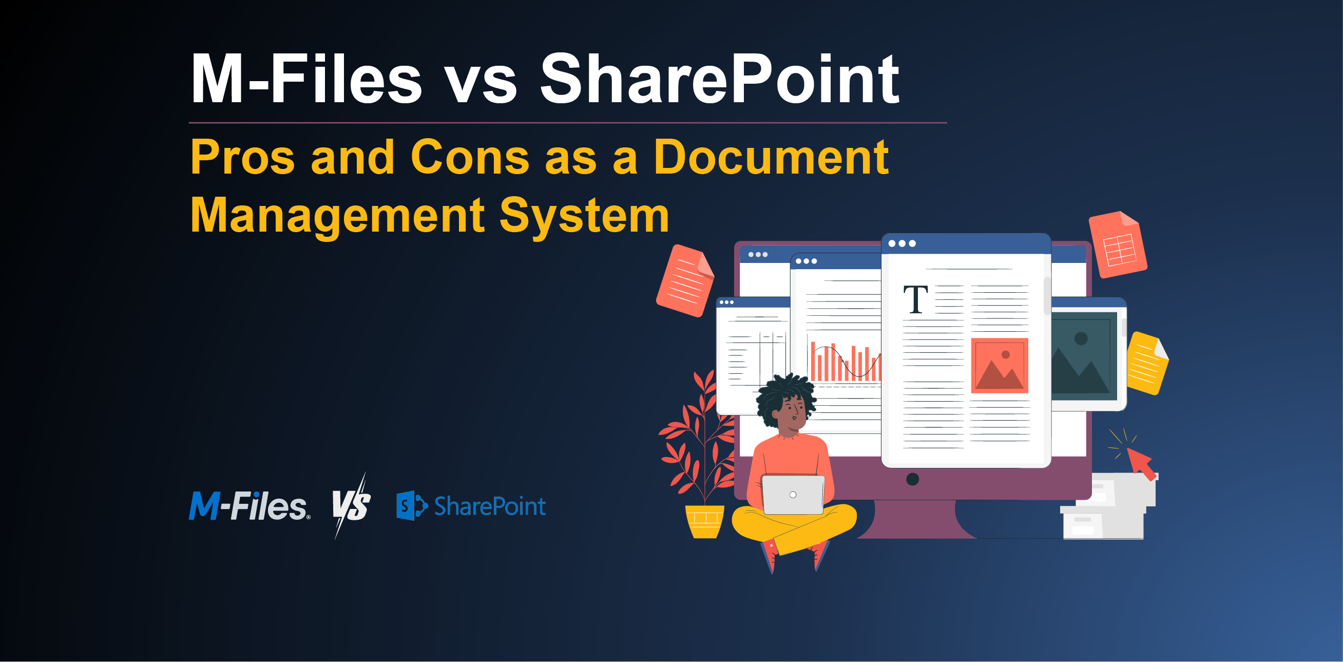 M-Files vs SharePoint DMS Pros and Cons Featured Image